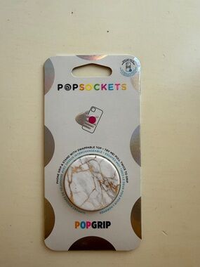 PopSocket PopGrip Marble Phone Grip with Gold Veining